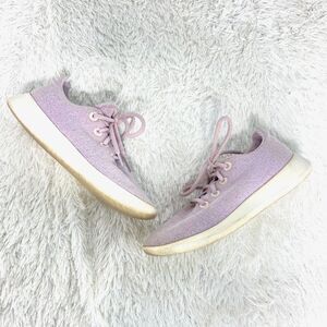 All Birds Wool Runners Lilac Purple White Sole Merino Wool Sneakers Womens 9